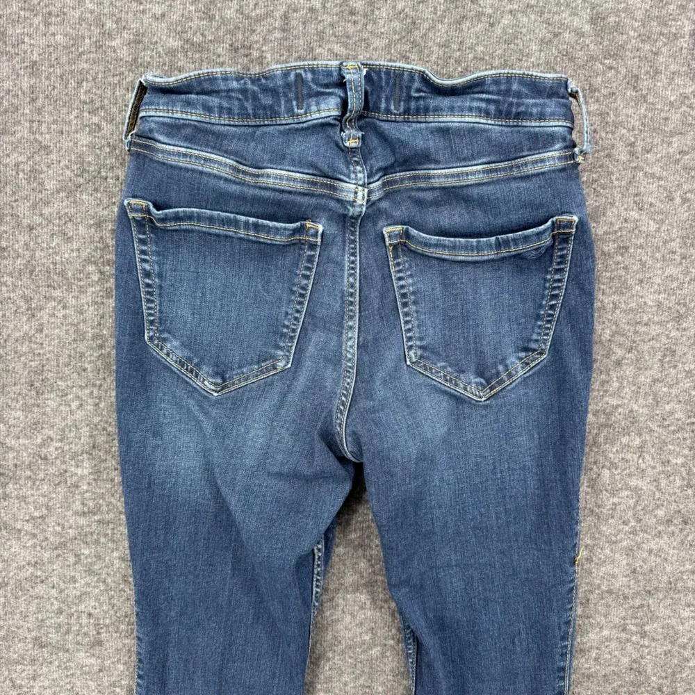 Hollister Curvy High-Rise Jean Legging Dark Wash Blue Advanced Stretch 6 skinny